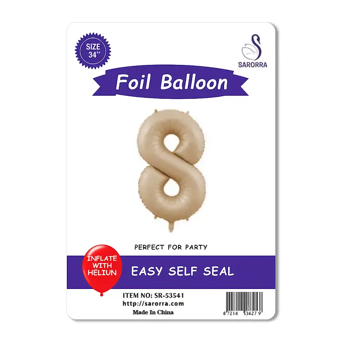 Foil Ballon Numbers 40,32,16 inch