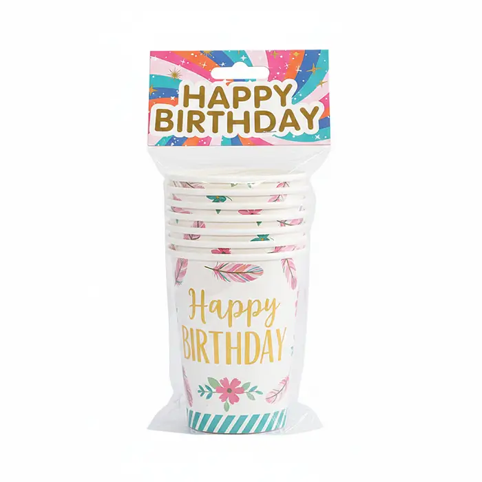 Birthday party paper cups 10 psc disposible paper cups