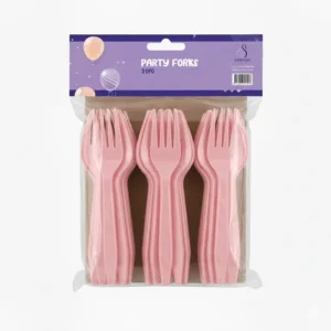 Sarorra vibrant party forks are the perfect addition to any celebration, offering both durability and style for your event. Made from high-quality plastic, they are lightweight yet sturdy enough for all types of party foods. Each pack includes 20 forks, neatly packaged and ready for birthdays, gatherings, picnics, and holiday events. Their bold color adds a fun touch to your table setting, making cleanup effortless while keeping your party theme bright and coordinated. Ideal for any festive occasion.