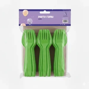Sarorra vibrant party forks are the perfect addition to any celebration, offering both durability and style for your event. Made from high-quality plastic, they are lightweight yet sturdy enough for all types of party foods. Each pack includes 20 forks, neatly packaged and ready for birthdays, gatherings, picnics, and holiday events. Their bold color adds a fun touch to your table setting, making cleanup effortless while keeping your party theme bright and coordinated. Ideal for any festive occasion.