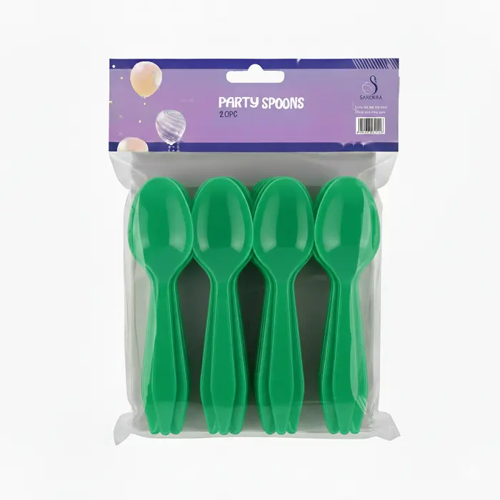 party plastic spoons