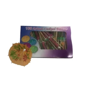 100 Pack Multicolored Cocktail Umbrellas